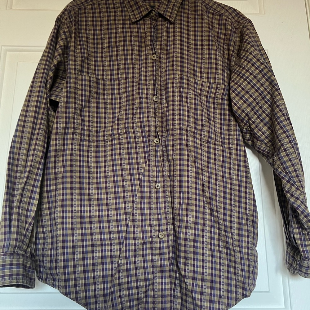 Patagonia Purple and Brown Checkered woman’s Shirt